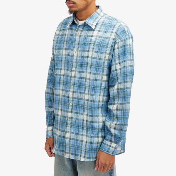 Auralee Wool Check Shirt