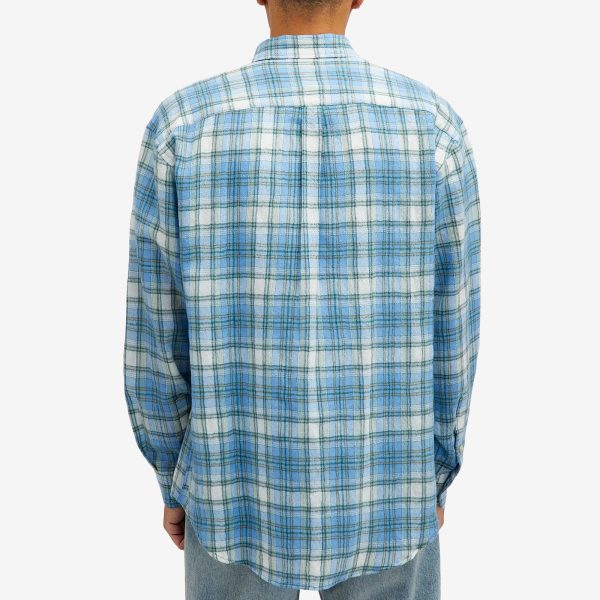 Auralee Wool Check Shirt