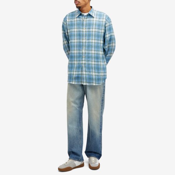 Auralee Wool Check Shirt