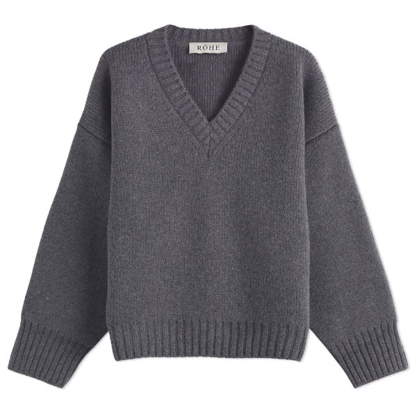 Rohe Compact Knitted V-Neck Jumper