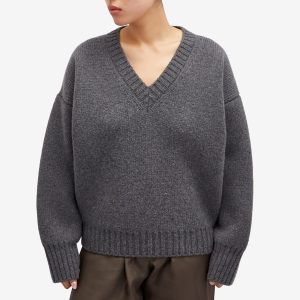 Rohe Compact Knitted V-Neck Jumper