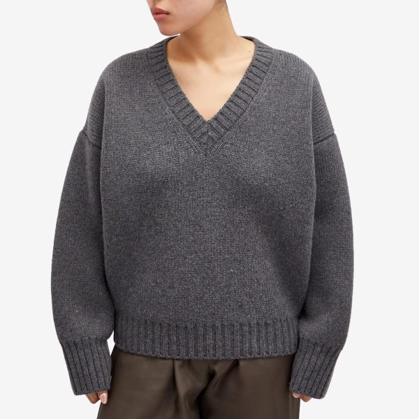 Rohe Compact Knitted V-Neck Jumper