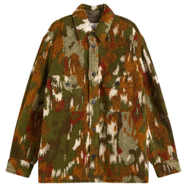 Isabel Marant Kervon Wool Camo Overshirt