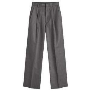 Auralee Wool Flannel Stripe Slacks