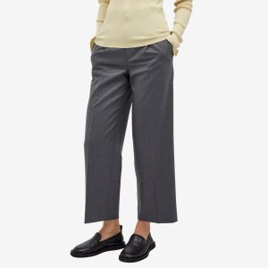 Auralee Wool Flannel Stripe Slacks