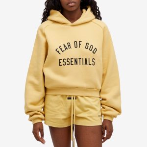 Fear of God ESSENTIALS Fleece Cropped Hoodie