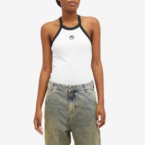 Marine Serre Organic Cotton Rib 2X2 Tank Top