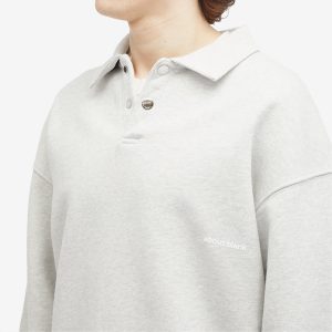 about:blank Button Up Polo Sweat