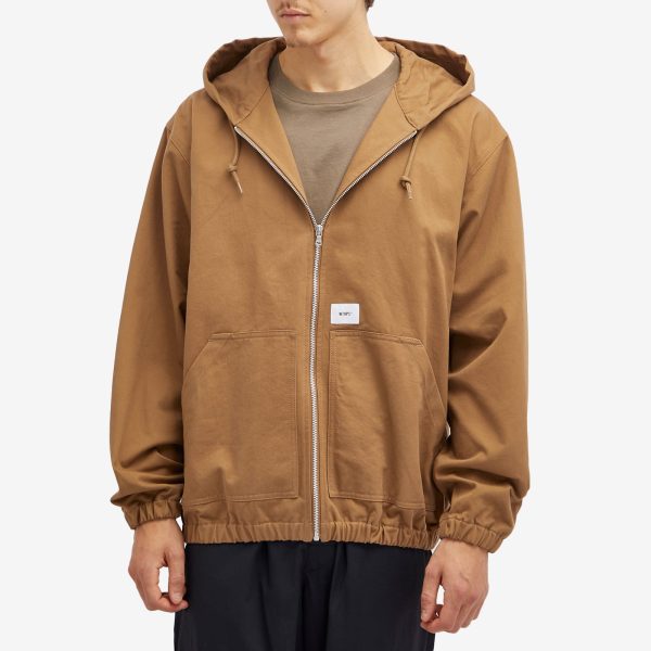 WTAPS 12 Logo Applique Hooded Zip Jacket