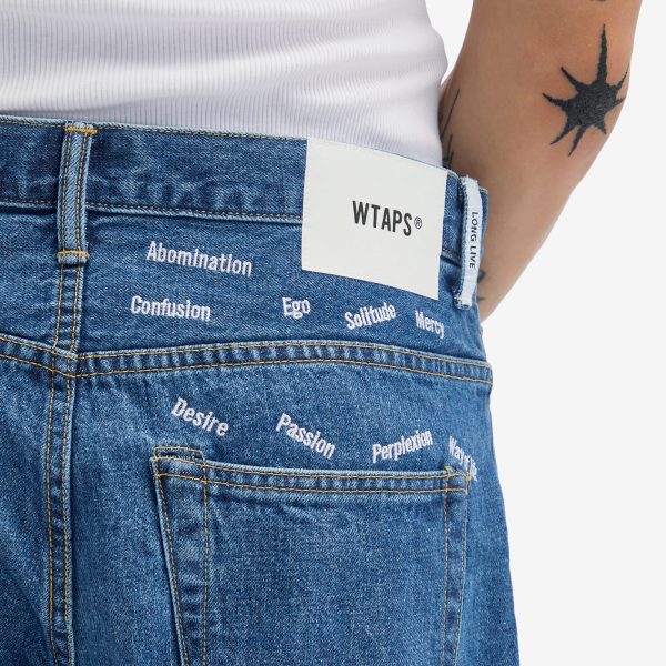 WTAPS 13 Embroidered Straight Leg Denim Jeans