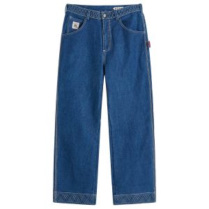 BODE Embroidered Denim Knolly Brook Trousers