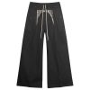 Rick Owens Porterville Wide Cotton Poplin Bela Trousers