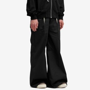 Rick Owens Porterville Wide Cotton Poplin Bela Trousers