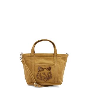 Maison Kitsune Fox Head Mini Tote Bag