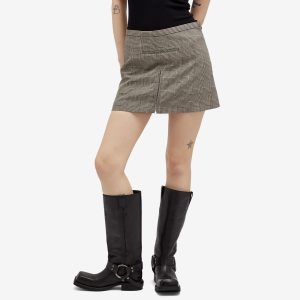 Courrèges Mini Skirt In Check