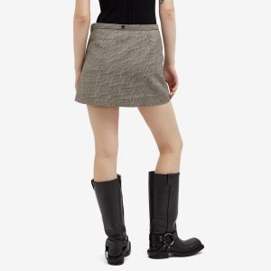 Courrèges Mini Skirt In Check