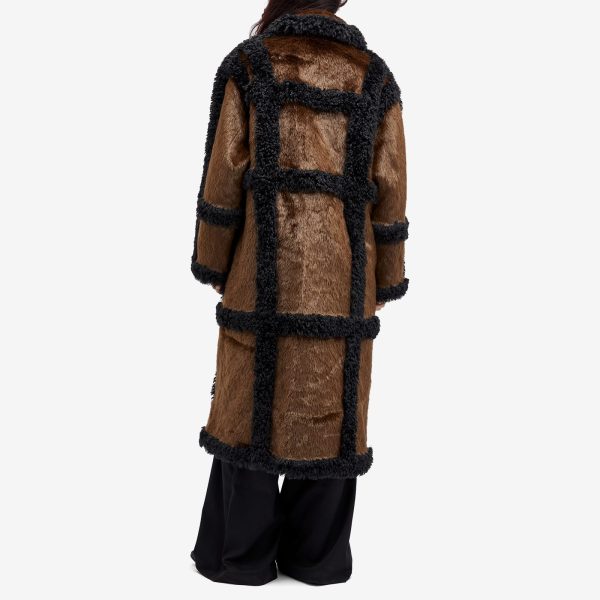 Stand Studio Long Faux Fur Coat