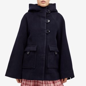 Ganni Boiled Wool Midi Jacket