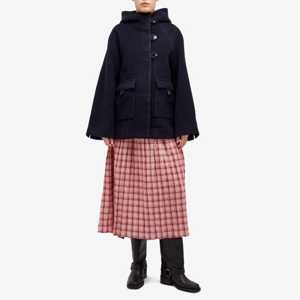 Ganni Boiled Wool Midi Jacket