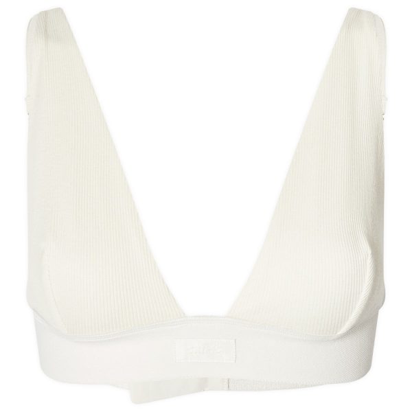 SKIMS Cotton Rib Plunge Bralette