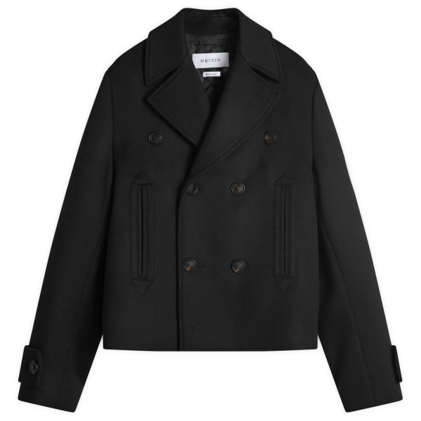 Alexander McQueen Wool Felt Double Breasted Jacket