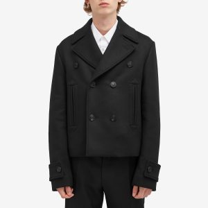 Alexander McQueen Wool Felt Double Breasted Jacket