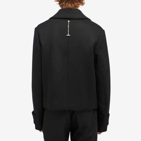 Alexander McQueen Wool Felt Double Breasted Jacket