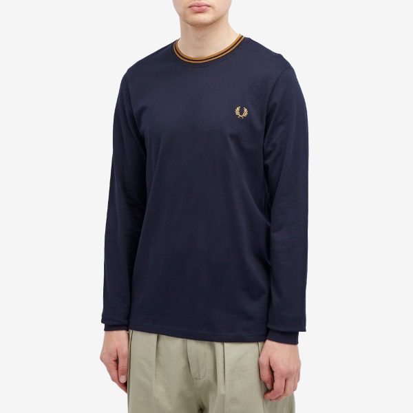 Fred Perry Long Sleeve Twin Tipped T-Shirt