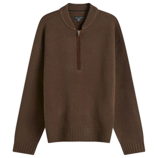 Rag & Bone Clarkson Wool Quarter Zip