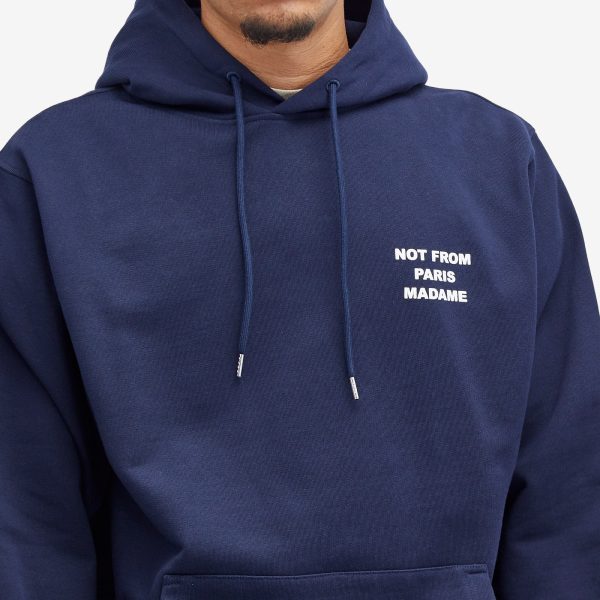 Drôle de Monsieur Not Form Paris Madame Slogan Hoodie