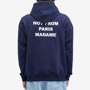 Drôle de Monsieur Not Form Paris Madame Slogan Hoodie