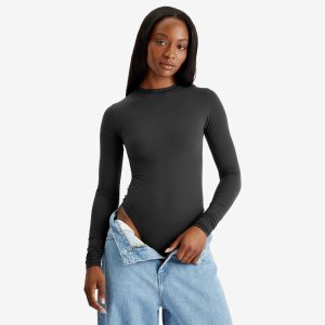 SKIMS Fits Everybody Long Sleeve Crewneck Bodysuit