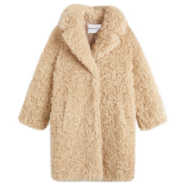 Stand Studio Midi Faux Fur Coat