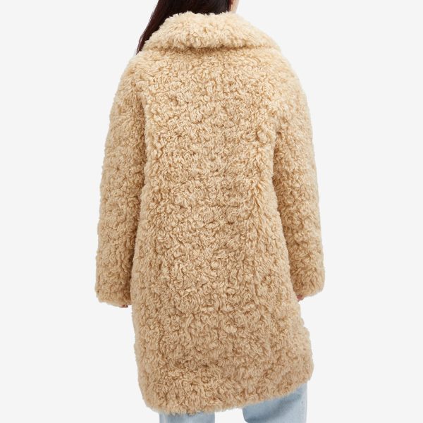 Stand Studio Midi Faux Fur Coat