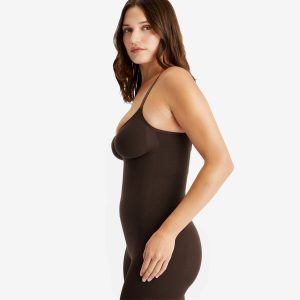 SKIMS Seamless Sculpt Bodysuit Mid-Thigh W/ Open Gusset