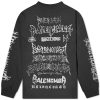 Balenciaga Metal Logo Long Sleeve Tee