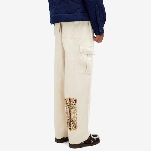 Kardo Ally Hand Embroidered Cargo Pants