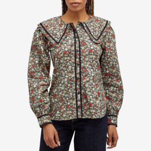 Ganni Printed Cotton Shirt