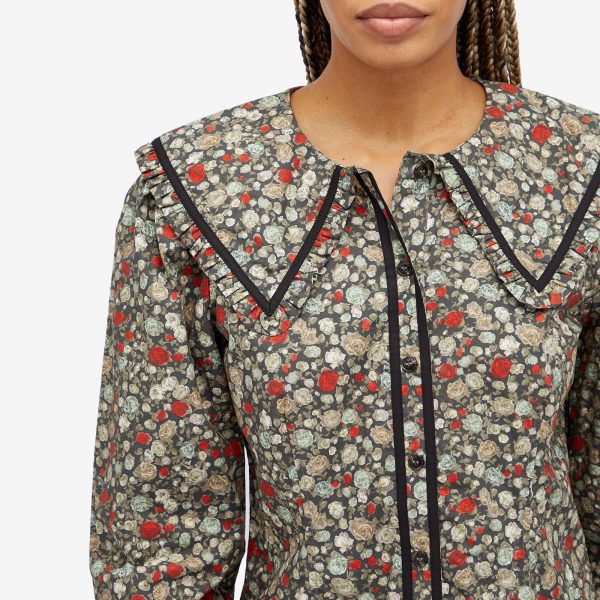 Ganni Printed Cotton Shirt