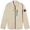 Stone Island Supima Cotton Twill Stretch-TC Zip Shirt Jacket