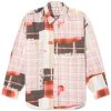 Acne Studios Setar Towel Print Check Shirt