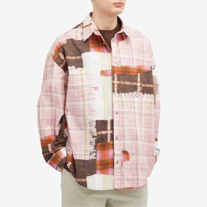 Acne Studios Setar Towel Print Check Shirt