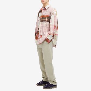 Acne Studios Setar Towel Print Check Shirt