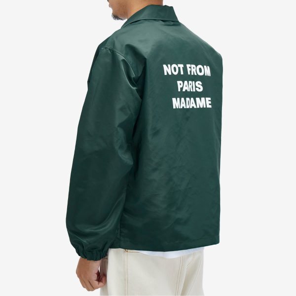 Drôle de Monsieur Slogan Coach Jacket