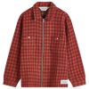 Brain Dead Check Mate Flannel Zip Overshirt