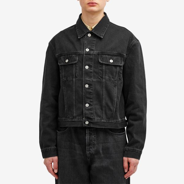 Jacquemus Leather Patch Denim Jacket