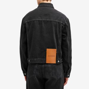 Jacquemus Leather Patch Denim Jacket