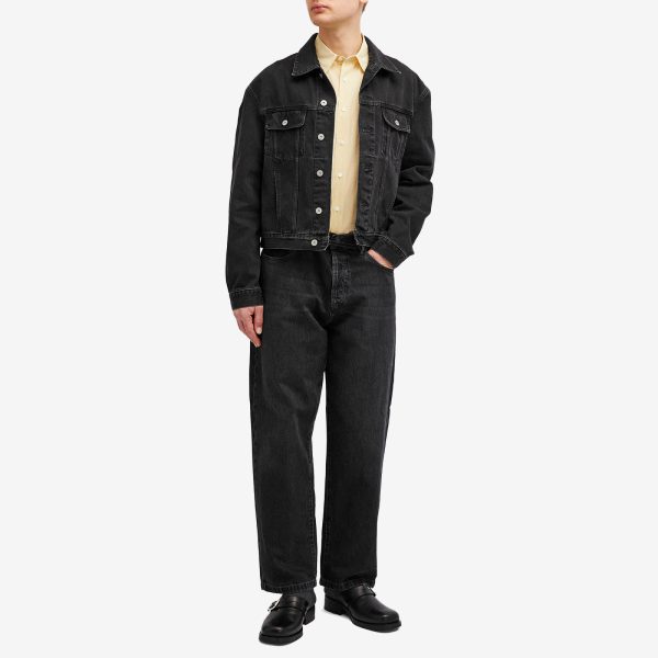 Jacquemus Leather Patch Denim Jacket