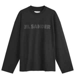 Jil Sander Long Sleeve Tonal Logo T-Shirt