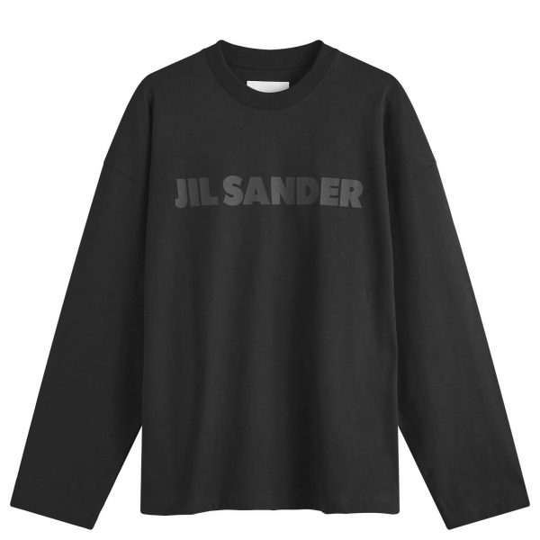 Jil Sander Long Sleeve Tonal Logo T-Shirt